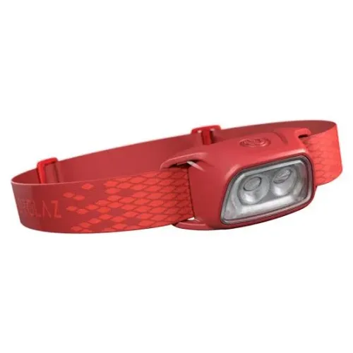 Lanterna de Cabeça Trek100 USB 120 Lúmens Forclaz Vermelha