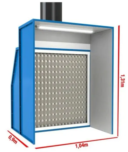 Cabine de Pintura Industrial IG-009 (1,04m x 1,31m) - Pronta Entrega