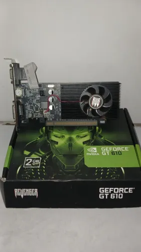 Placa de Vídeo NVIDIA GeForce GT 610 2GB - PCI Express - Usada perfeito estado