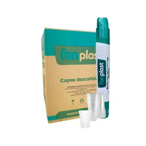 Copo Descartável PS 180ml Translucida 2.500 Unidades Fonplast