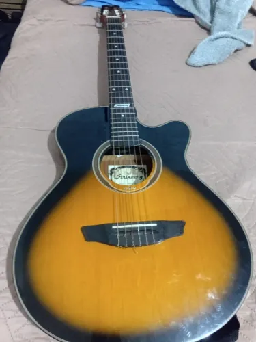 Violão  strinberg elétrico com cabo e capa nova 