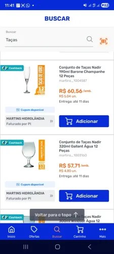 Compre taças para sua loja