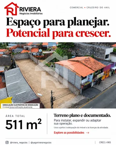 TERRENO COMERCIAL em São Luís - MA, Cruzeiro do Anil