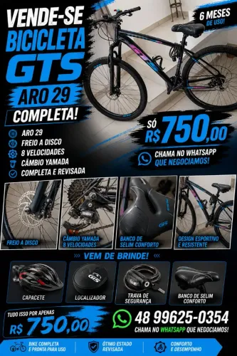 Bicicleta GTS aro 29 completa !
