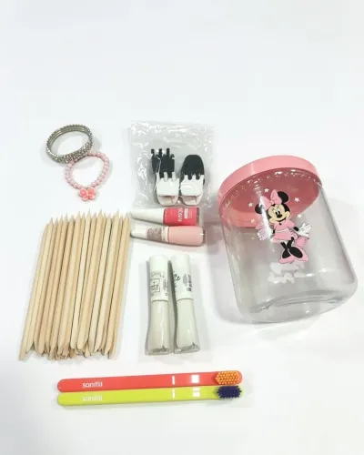 Kit Feminino 40 palitos de Manicure 4Esmaltes e outros...