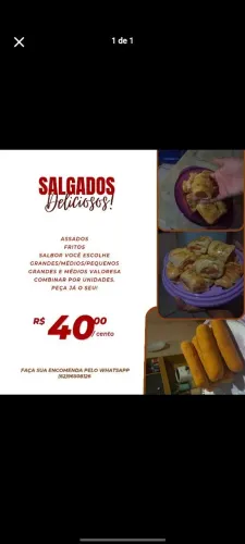 Salgados fritos e assados