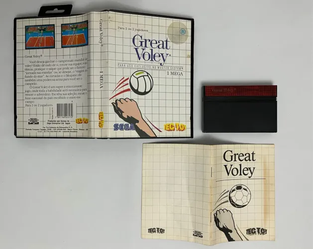 Master System Tec Toy Sega Great Voley