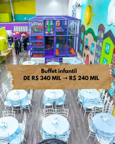 Buffet Infantil à Venda em Curitiba - 13 anos de sucesso - Alta lucratividade CODPT 1228/R