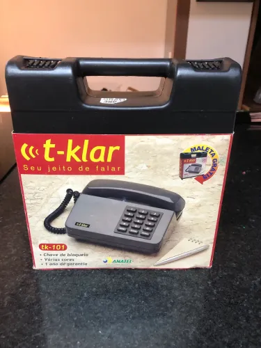 Telefone analógico T-Klar cor grafite