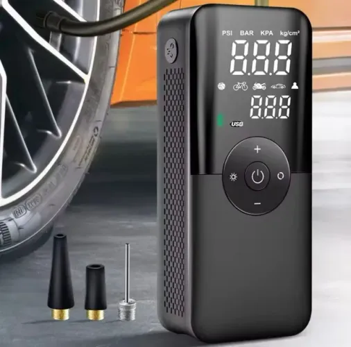Mini Compressor Ar Portátil Digital Sem Fio, Recarregável Carsun (9.9995.9905 zap)