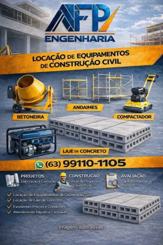 Locação de Equipamentos de construção civil