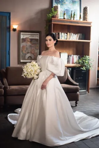 Vestido de Noiva Gabrieli Furlan Atelier | Zibeline de Seda | Sob Medida