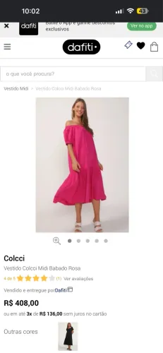 Vestido colcci rosa original