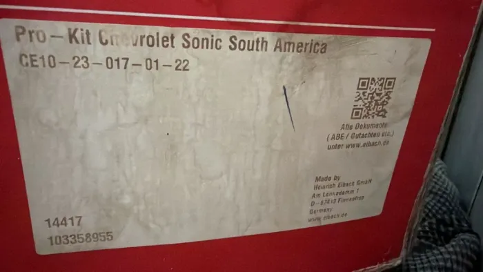 Jogo de Mola Eibach Sonic, Onix e Prisma
