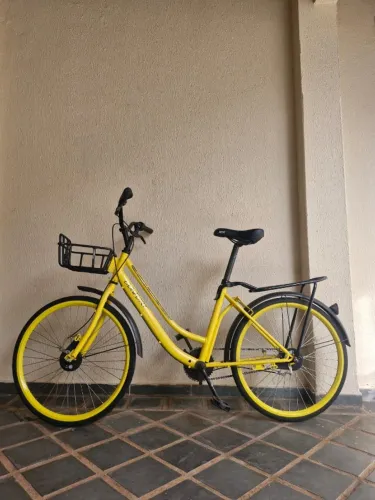 Bicicleta Confort Aro 26 Amarela - (Retrô)