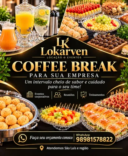 BUFFET DE SALGADOS COFFE BREAK CORPORATIVOS E EVENTOS EM GERAL