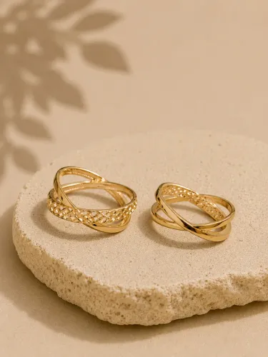 Anel Entrelaço em Ouro 18K 750