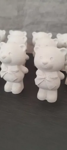 Ursinhos de Gesso para Lembrancinhas de Chá de Bebê, Maternidade, Chá Revelação, Batizado