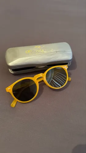 Óculos Masculino Laranja/Amarelo