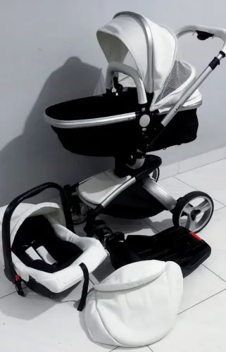 Carrinho Litet Candy giro 360+Bebê Conforto+Base