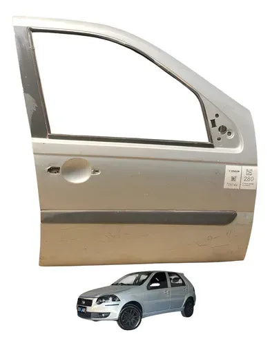 Porta Dianteira Direita Fiat Palio Elx 1.4 2008 A 2014 Dianteira Direita Cinza