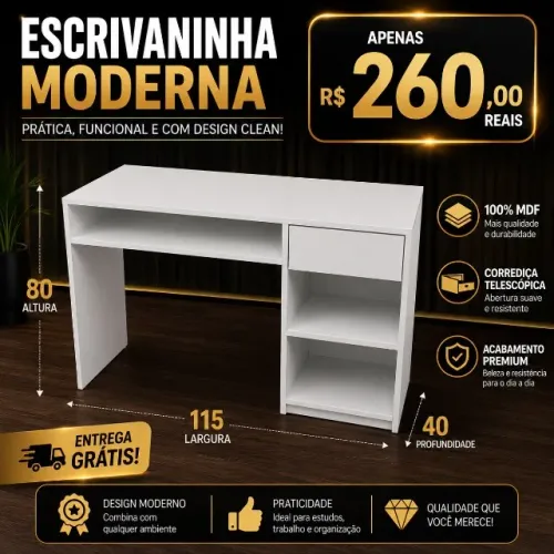 MESA ESTETICISTA IDEAL PARA SALÃO/ MDF NOVO