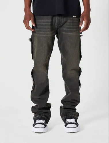 Calça jeans flare masculina