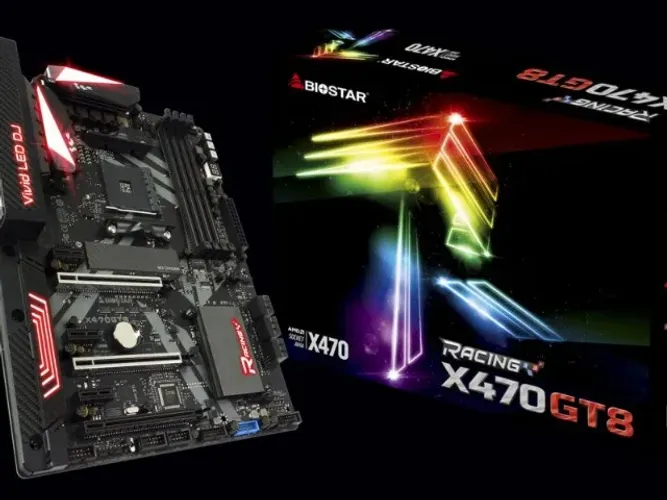 Placa Mãe AM4 X470GT8 Racing Biostar
