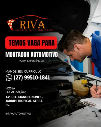 Vaga para Montador Automotivo (Com Experiência) - Serra/ES
