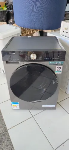 Máquina Lava E Seca Hisense WD3S11 Titanium 11/7kg Connect Life Steam (C/ Vapor) 110V Nova