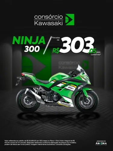 Ninja 300 consórcio
