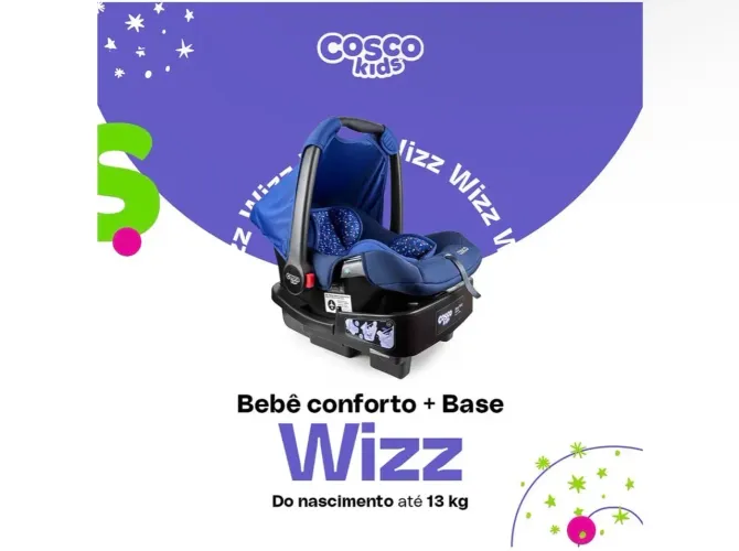 Bebê Conforto Cosco Kids, Wizz com base