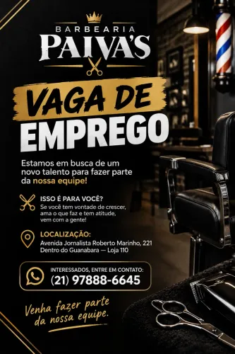 PROCURA-SE BARBEIRO