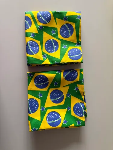 Kit 2 capas de almofadas Brasil 
