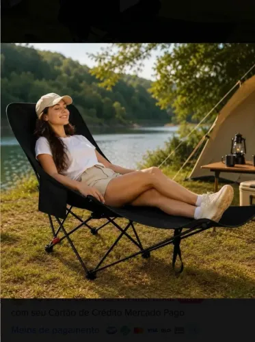 Cadeira camping pescaria descanso