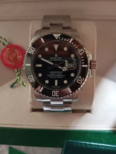 Relógio rolex submariner automático, linha Premium AAA em aço 904L