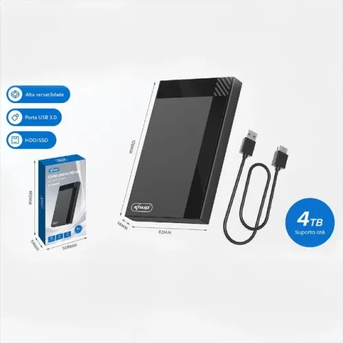 Case para Hd 3.0 de 2,5? Com Luz Rgb Hd859 *ENTREGA GRÁTIS*