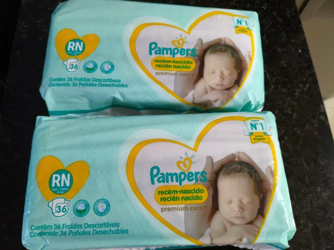 FRALDA PAMPERS RN PREMIUM C/36