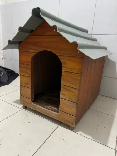 Casa de cachorro telhado ecológico premium