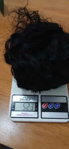Cabelo humano natural cacheado novo 