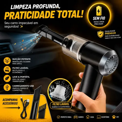 Aspirador Portátil Aspira somente Envio imediato ?