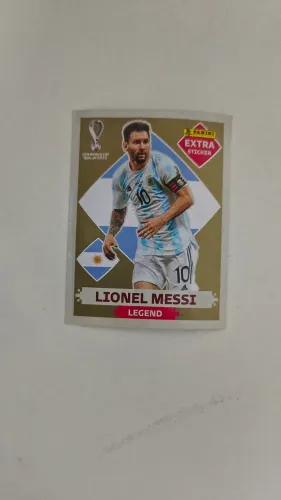 EXTRA STICKER DOURADO DO MESSI COPA DE 2022