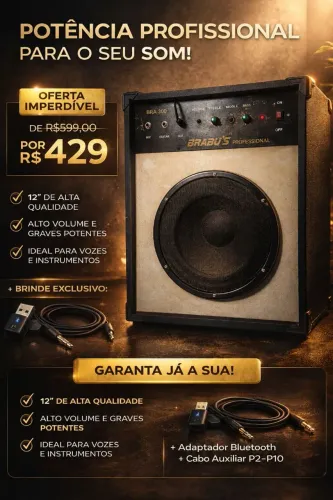 CAIXA DE SOM AMPLIFICADA