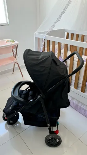 Carrinho de Bebê com Bebê Conforto Cosco Kids Toffy Duo 3 Rodas 0 a 15kg
