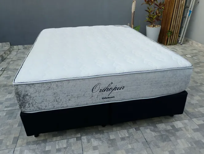 Cama Box Queen Size/colchão Ortobom Orthopur