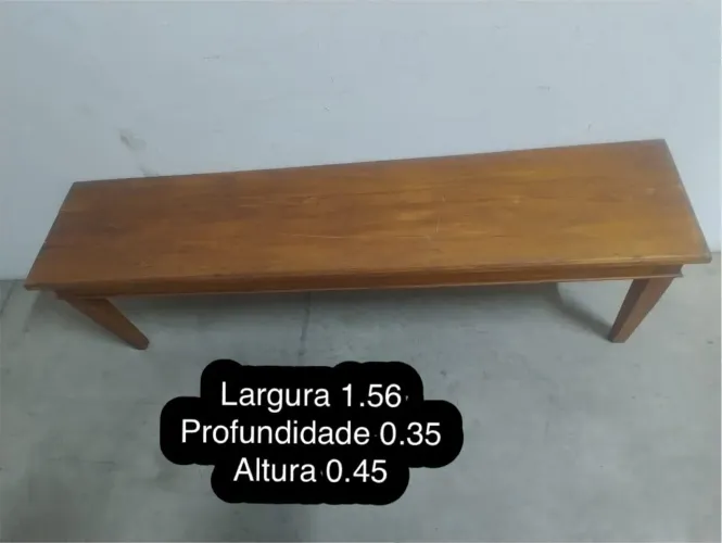 Lote com 10 Bancos em Madeira Maciça