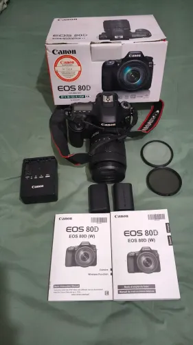 Câmera Canon 80D kit