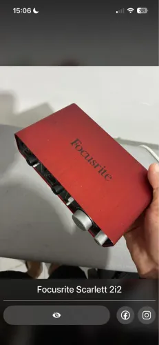 Interface de Áudio Focusrite Scarlett 2i2 1ª Geração - Excelente Estado