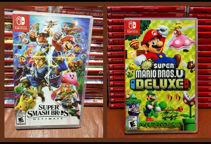 JOGOS NINTENDO SWITCH SMASHBROS ULTIMATE + NEW SUPER MARIOS BROS DELUXE