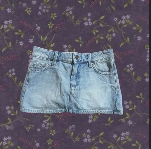 Mini Saia Denim Y2K Cotton-on